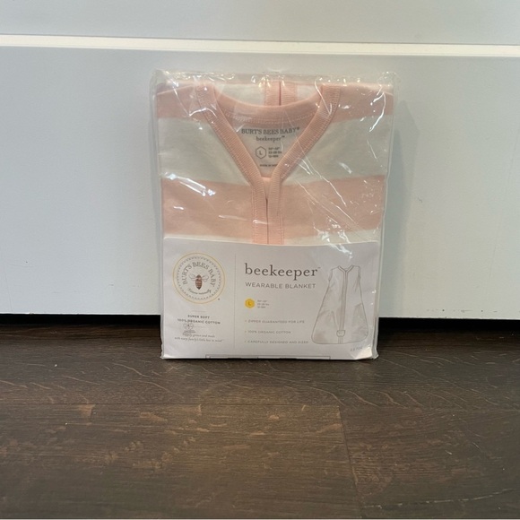 Burt's Bees Baby Beekeeper Infant Wearable Blanket, Organic Cotton  12-18 mo NEW - Picture 2 of 3